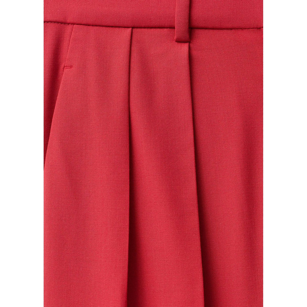 Pantalon Costume Wideleg Laine Mélangée
