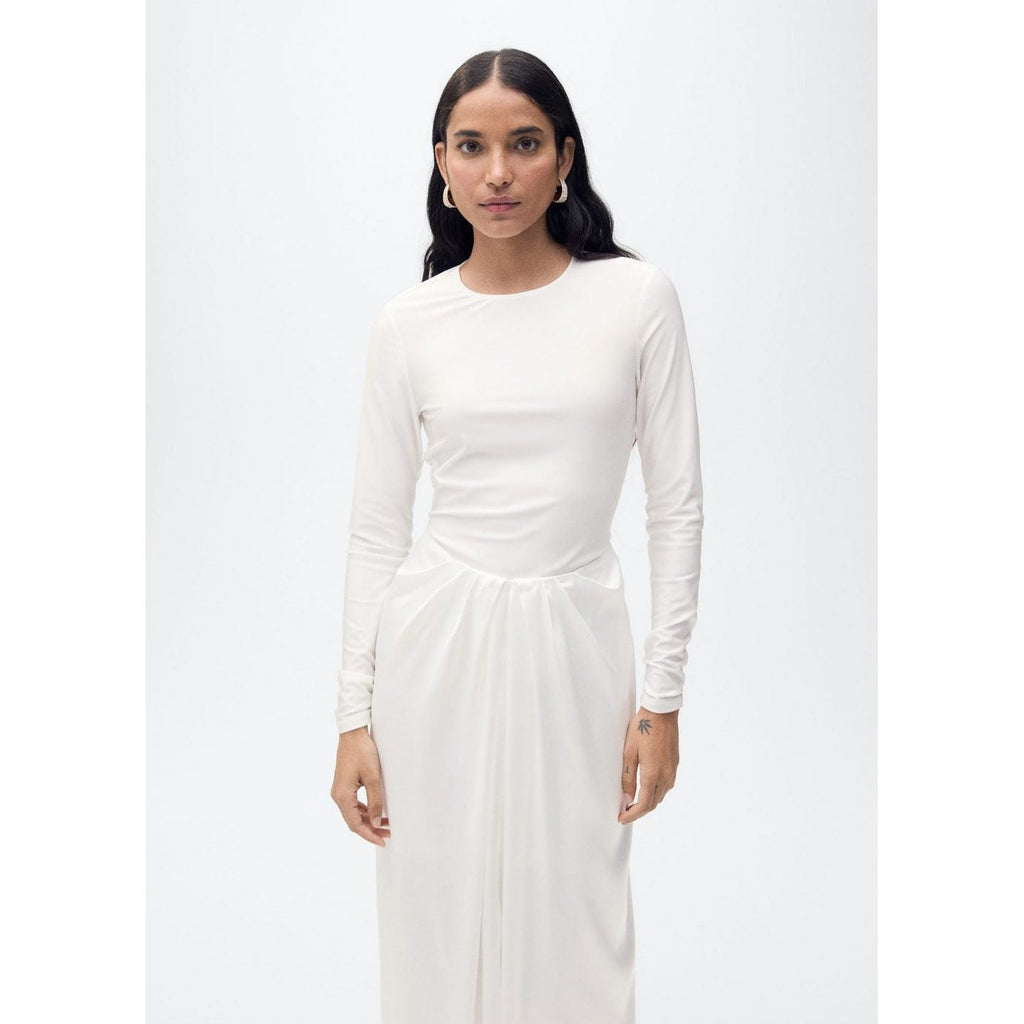 Robe Longue Tissu Combiné