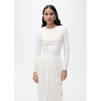 Robe Longue Tissu Combiné