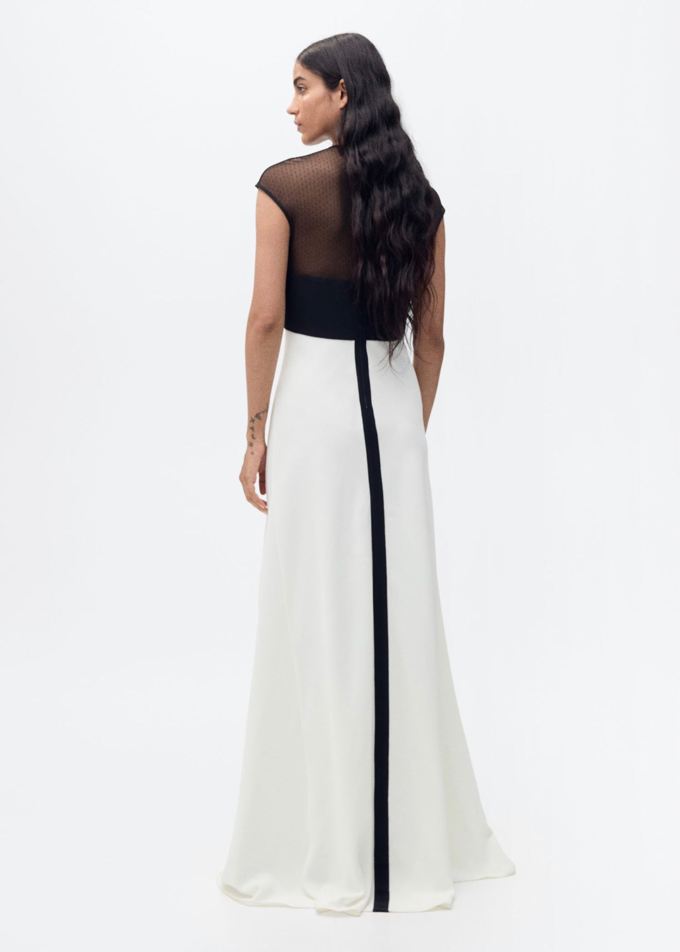 Robe Bicolore À Empiècements