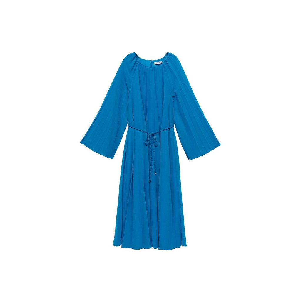 Robe Plissée Manches Cloche