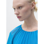 Robe Plissée Manches Cloche