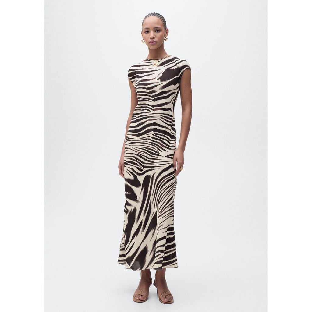 Robe Midi Imprimé Zèbre
