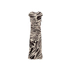 Robe Midi Imprimé Zèbre