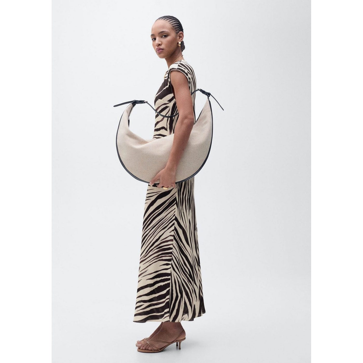 Robe Midi Imprimé Zèbre