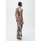Robe Midi Imprimé Zèbre