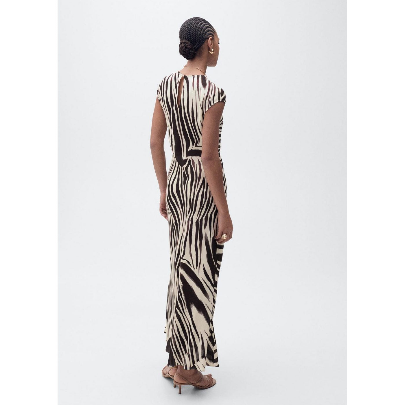 Robe Midi Imprimé Zèbre