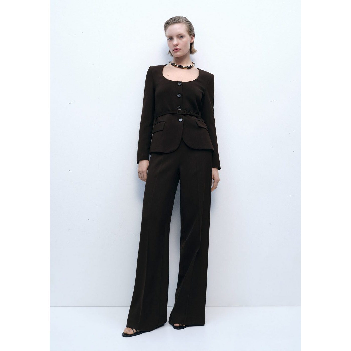 Blazer Costume Ceinture