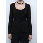 Blazer Costume Ceinture