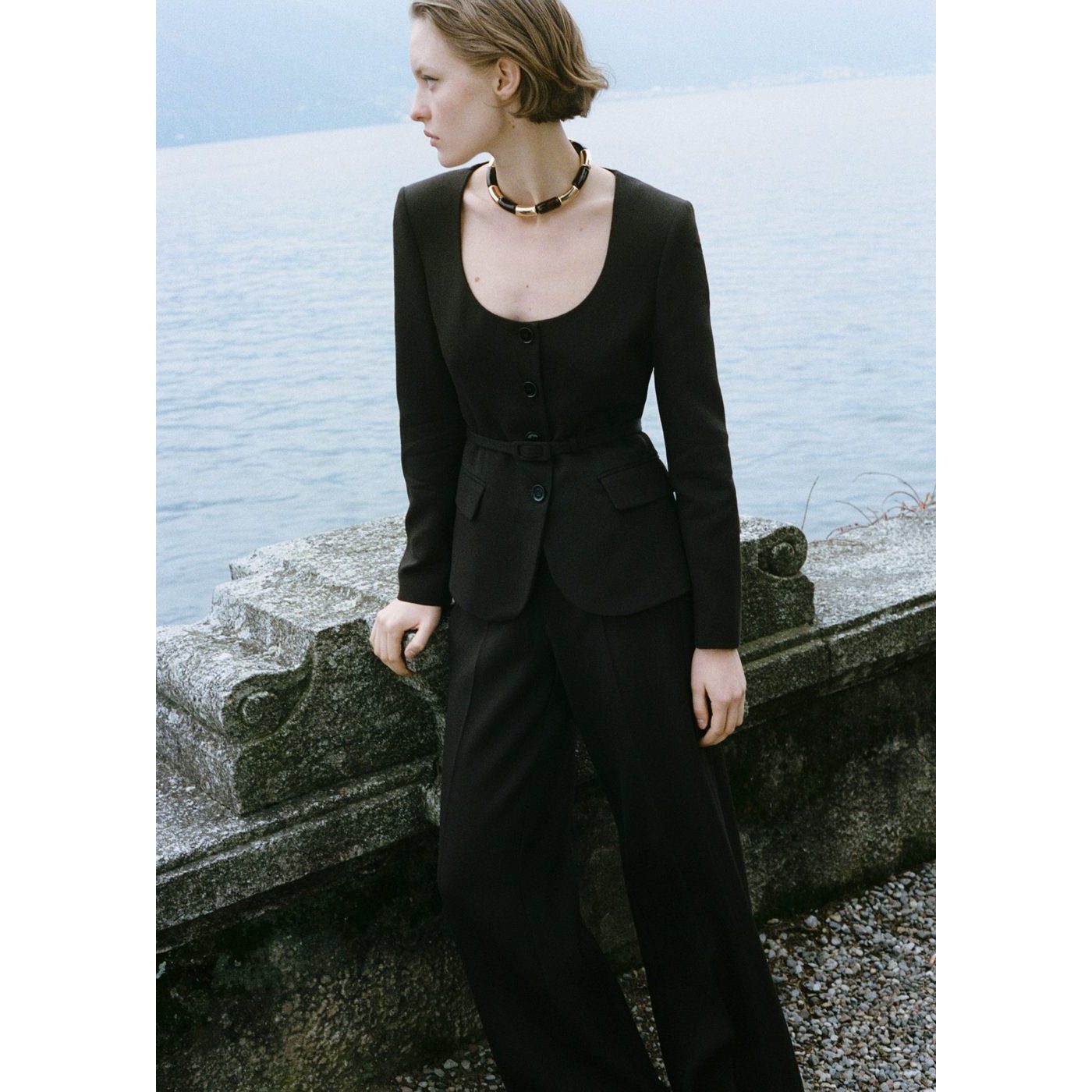 Blazer Costume Ceinture