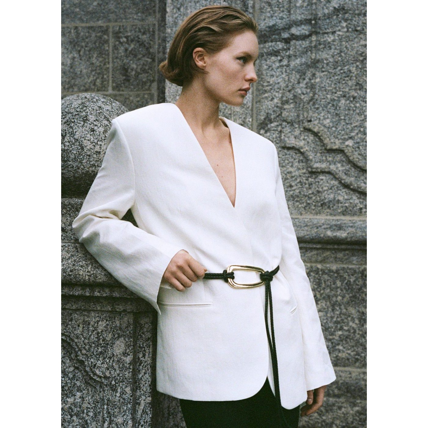 Blazer En Mélange De Lyocell Et De Lin