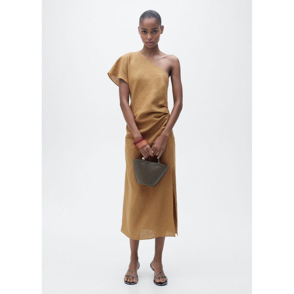 Robe Lin Asymétrique
