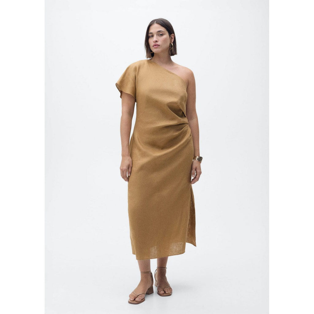 Robe Lin Asymétrique
