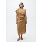Robe Lin Asymétrique