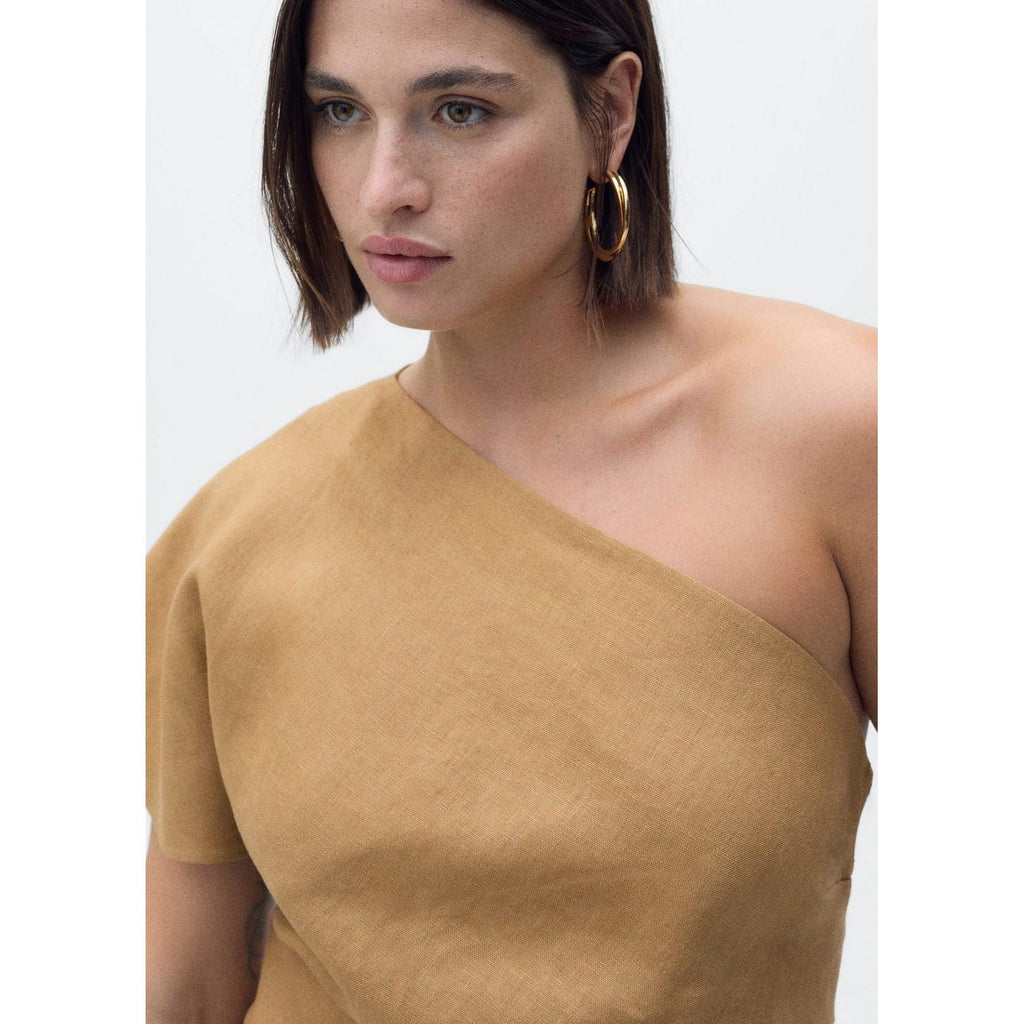 Robe Lin Asymétrique