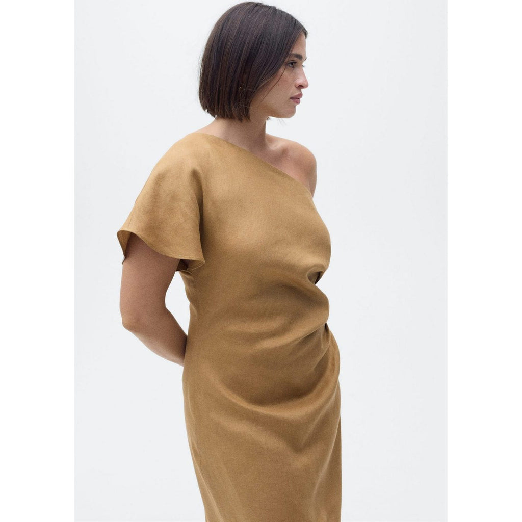 Robe Lin Asymétrique