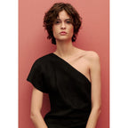 Robe Lin Asymétrique