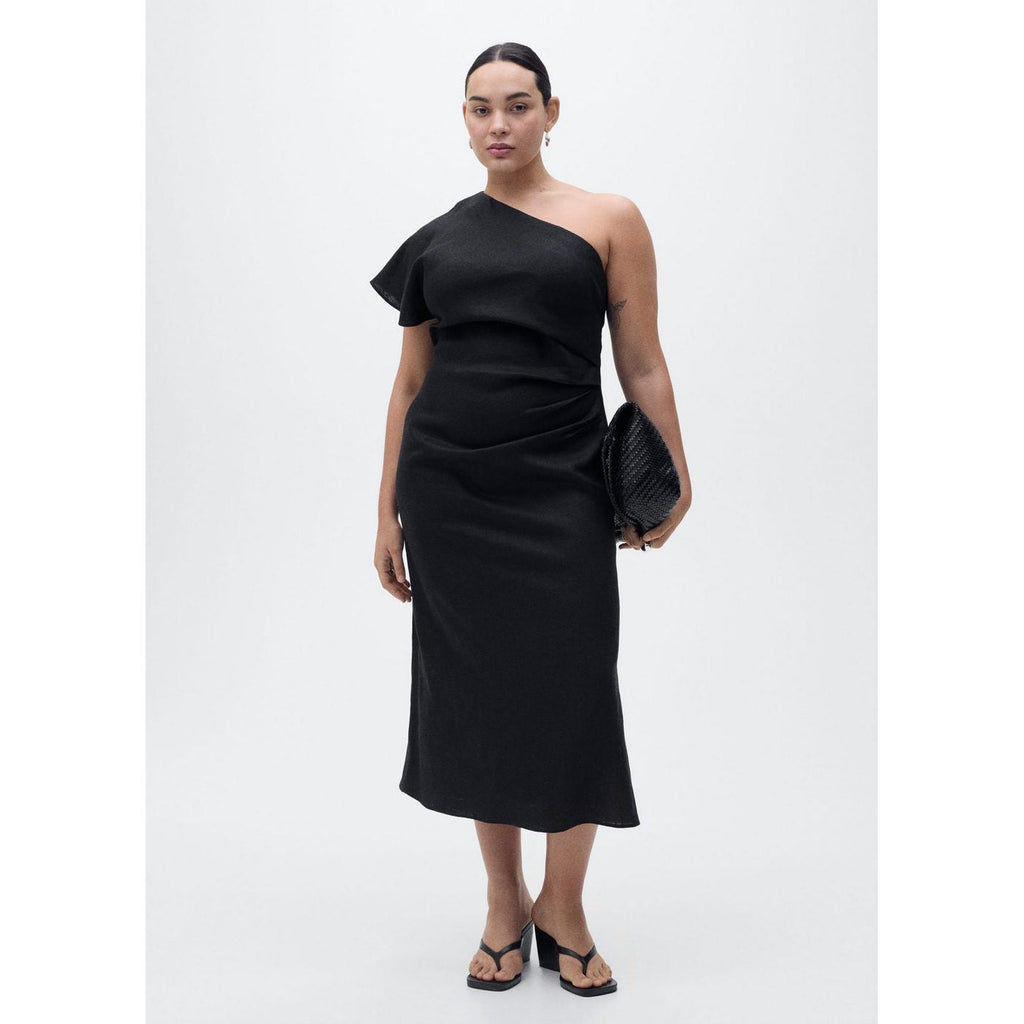 Robe Lin Asymétrique