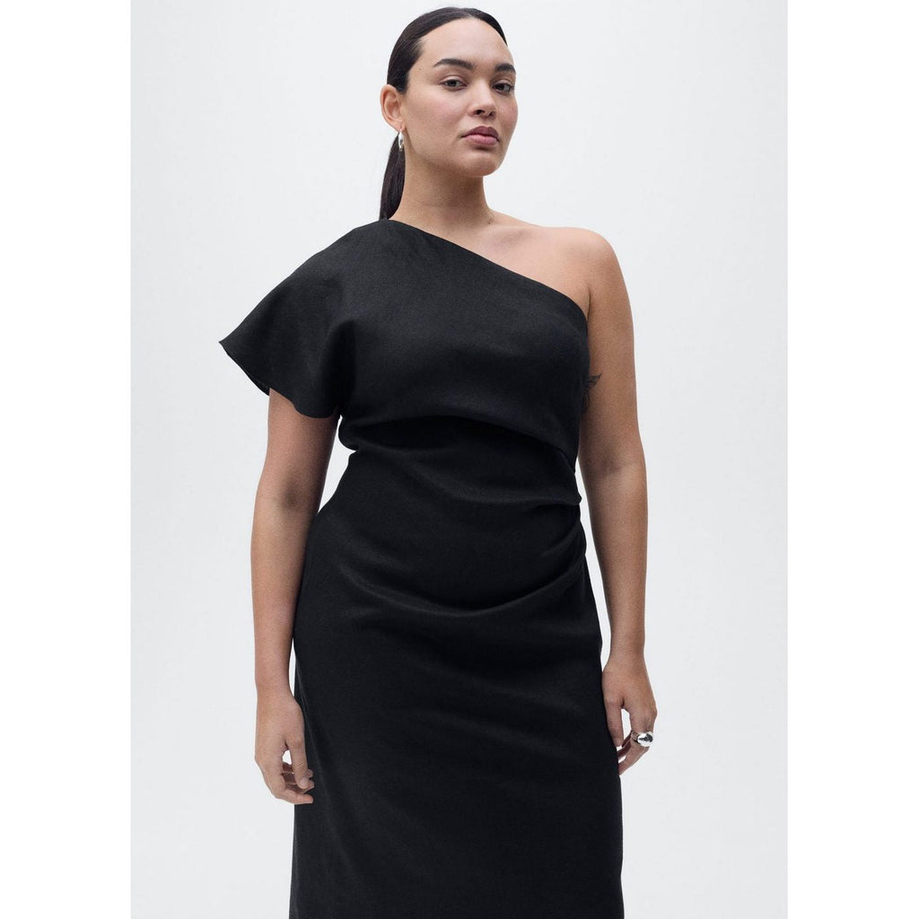 Robe Lin Asymétrique