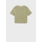 Pull En Maille De Coton Manches Courtes