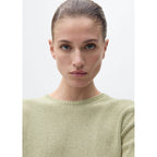 Pull En Maille De Coton Manches Courtes