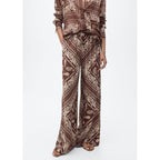 Pantalon Large Imprimé Cachemire