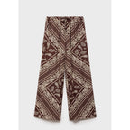 Pantalon Large Imprimé Cachemire