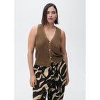 Pantalon Droit Imprimé Ceinture