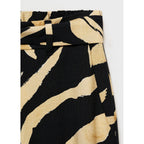Pantalon Droit Imprimé Ceinture