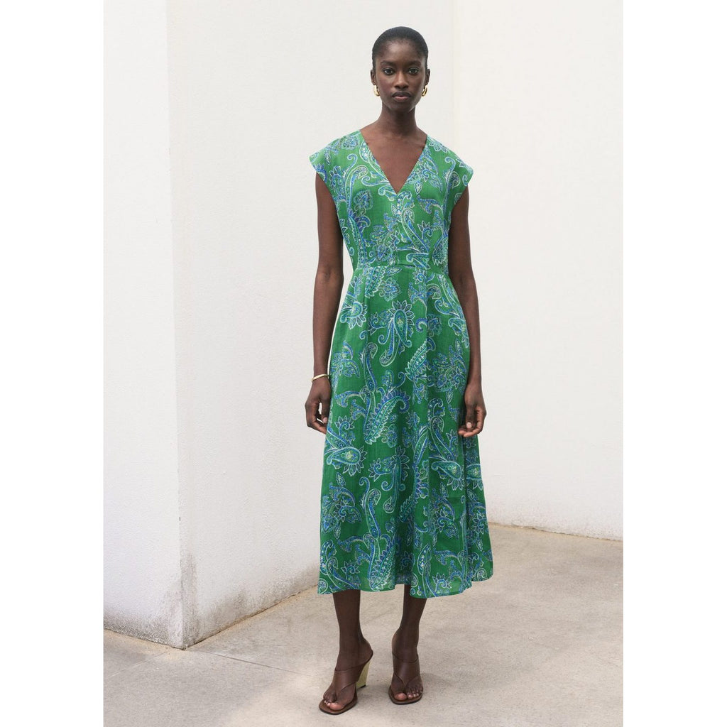 Robe Ramie Imprimé Cachemire