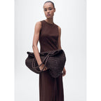 Robe Midi Manches Bouffantes