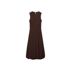 Robe Midi Manches Bouffantes