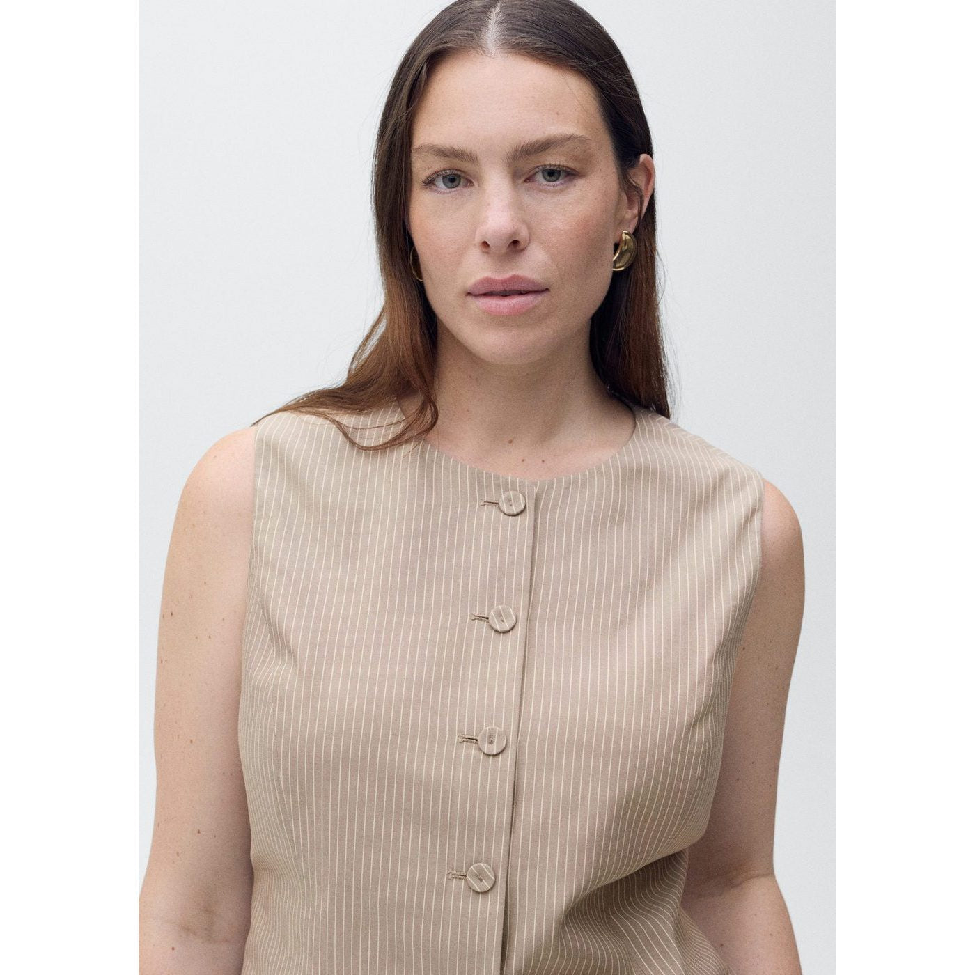 Gilet Vivian - Brun Moyen