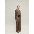 Veste Tailleur Lin Sans Manches