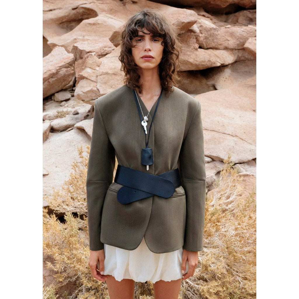 Veste Tailleur Lin Sans Manches