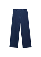 Pantalon Denim Fluide Taille Haute