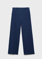 Pantalon Denim Fluide Taille Haute