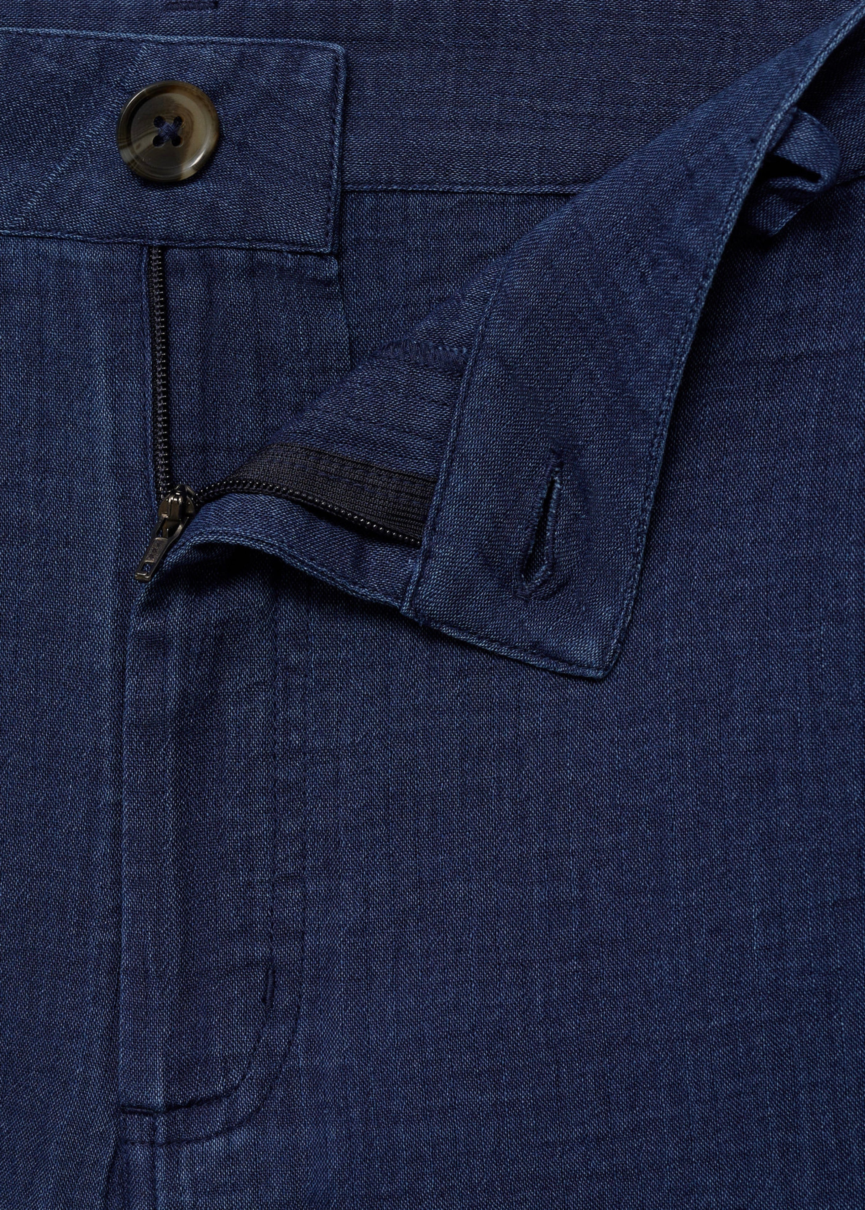 Pantalon Denim Fluide Taille Haute