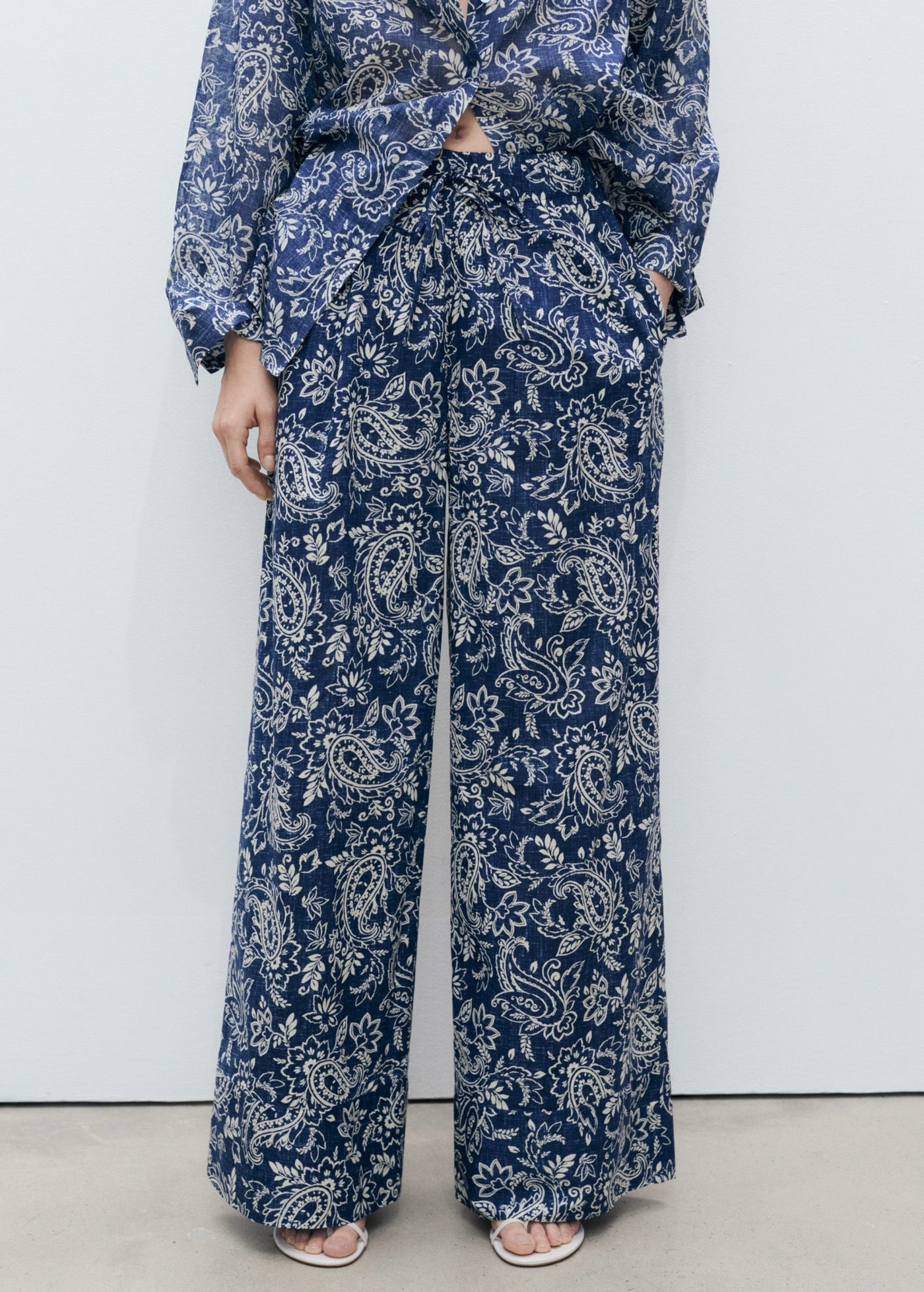 Pantalon Imprimé Coton