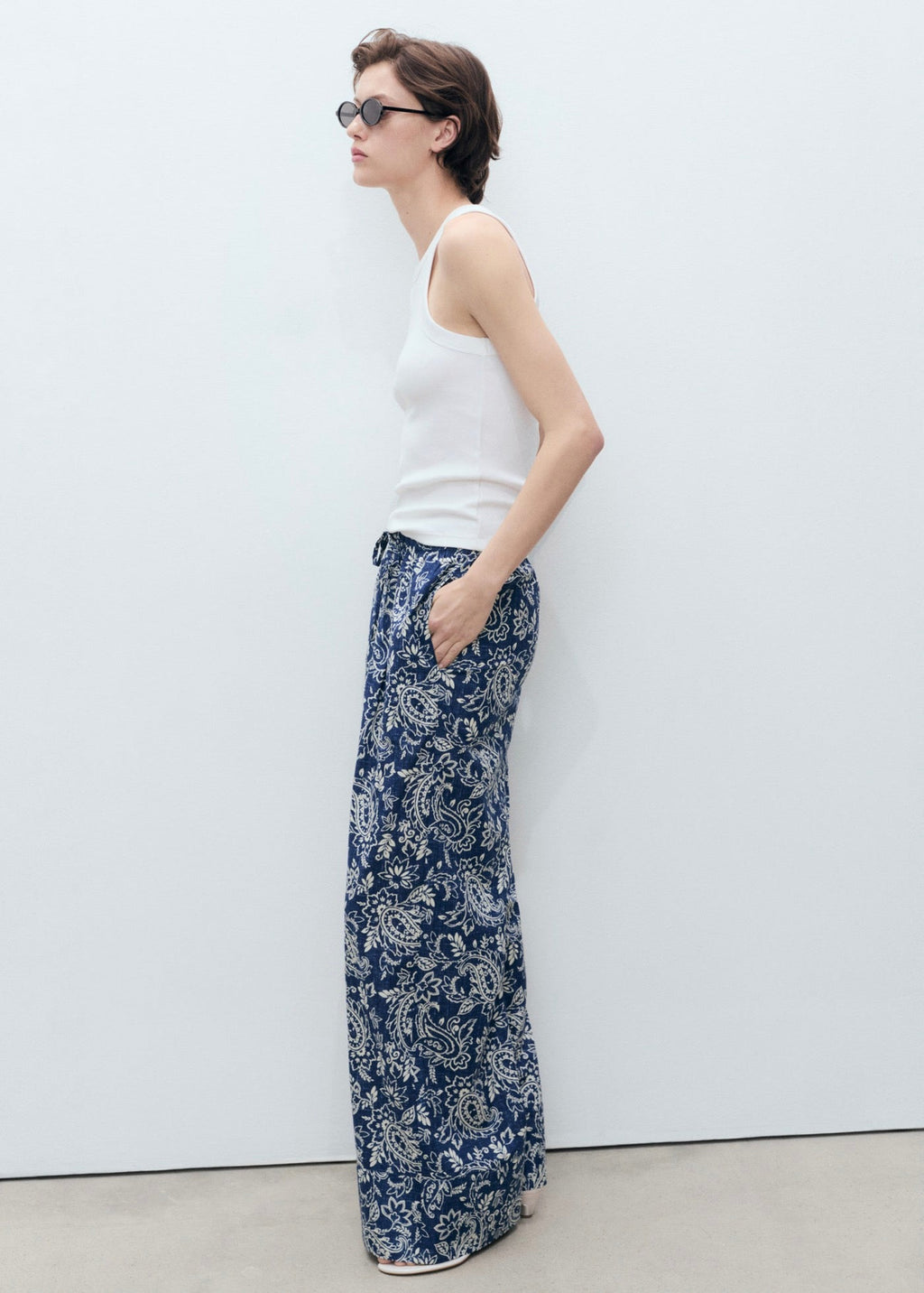 Pantalon Imprimé Coton