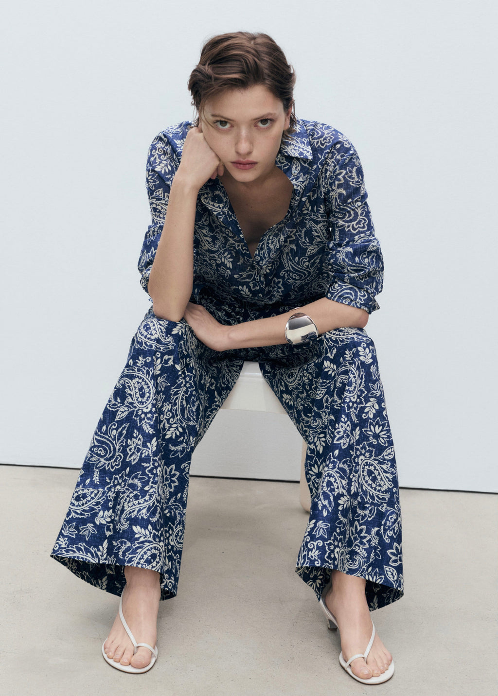 Pantalon Imprimé Coton