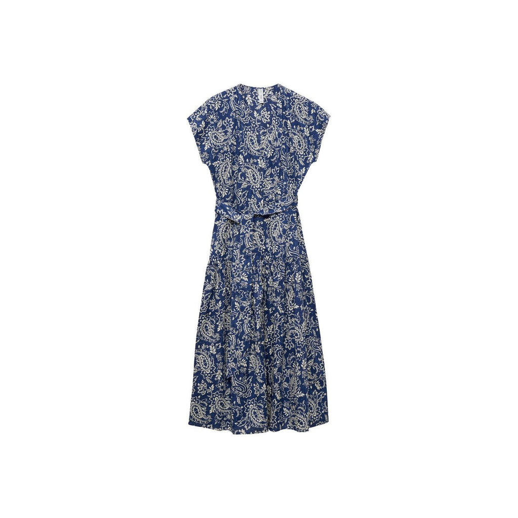 Robe Évasée Paisley Ceinture