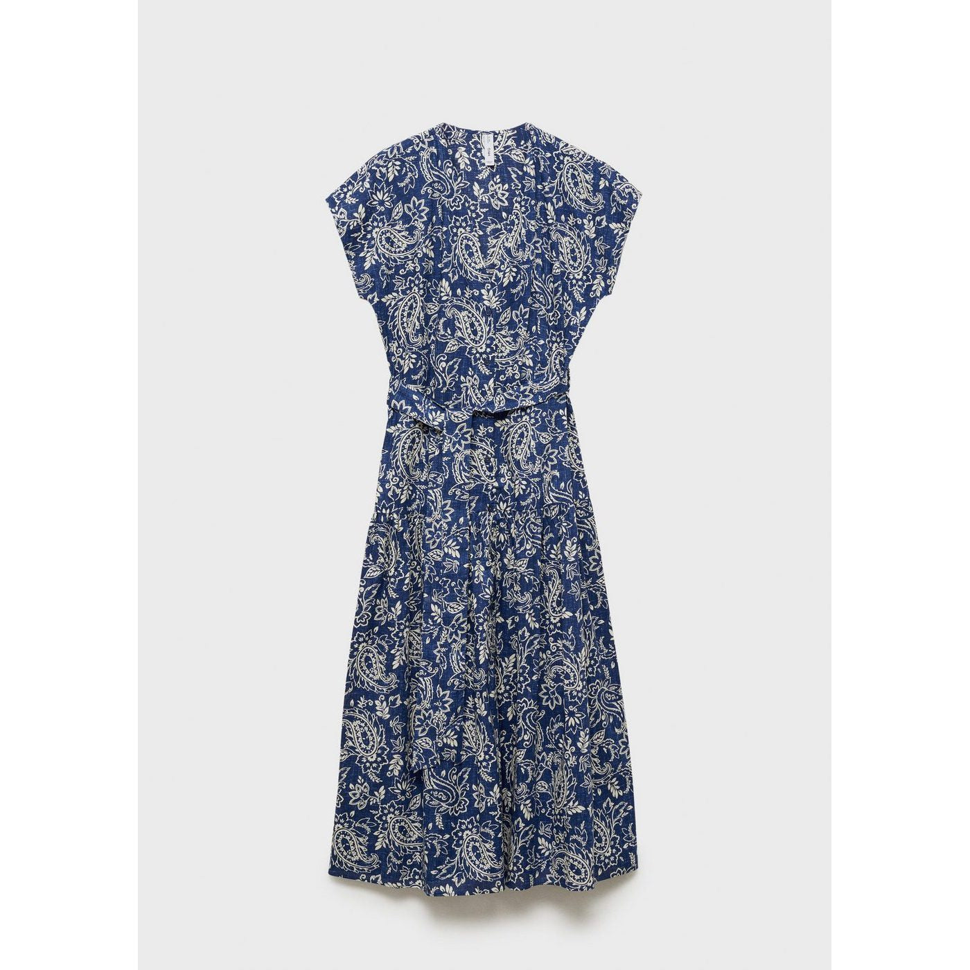 Robe Évasée Paisley Ceinture