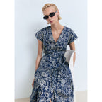 Robe Évasée Paisley Ceinture