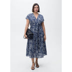 Robe Évasée Paisley Ceinture