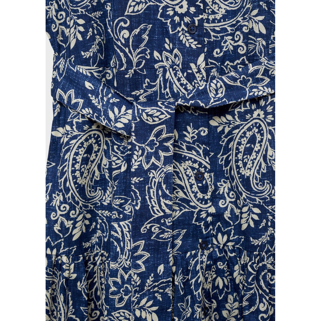 Robe Évasée Paisley Ceinture