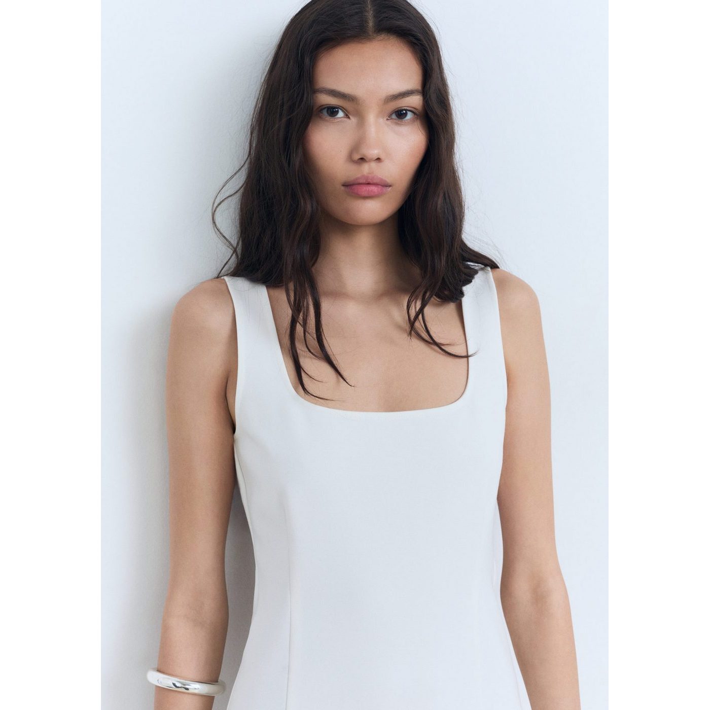 Robe Courte Bretelles Larges
