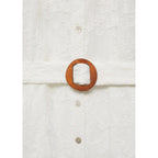 Robe-Chemise Brodée Avec Ceinture