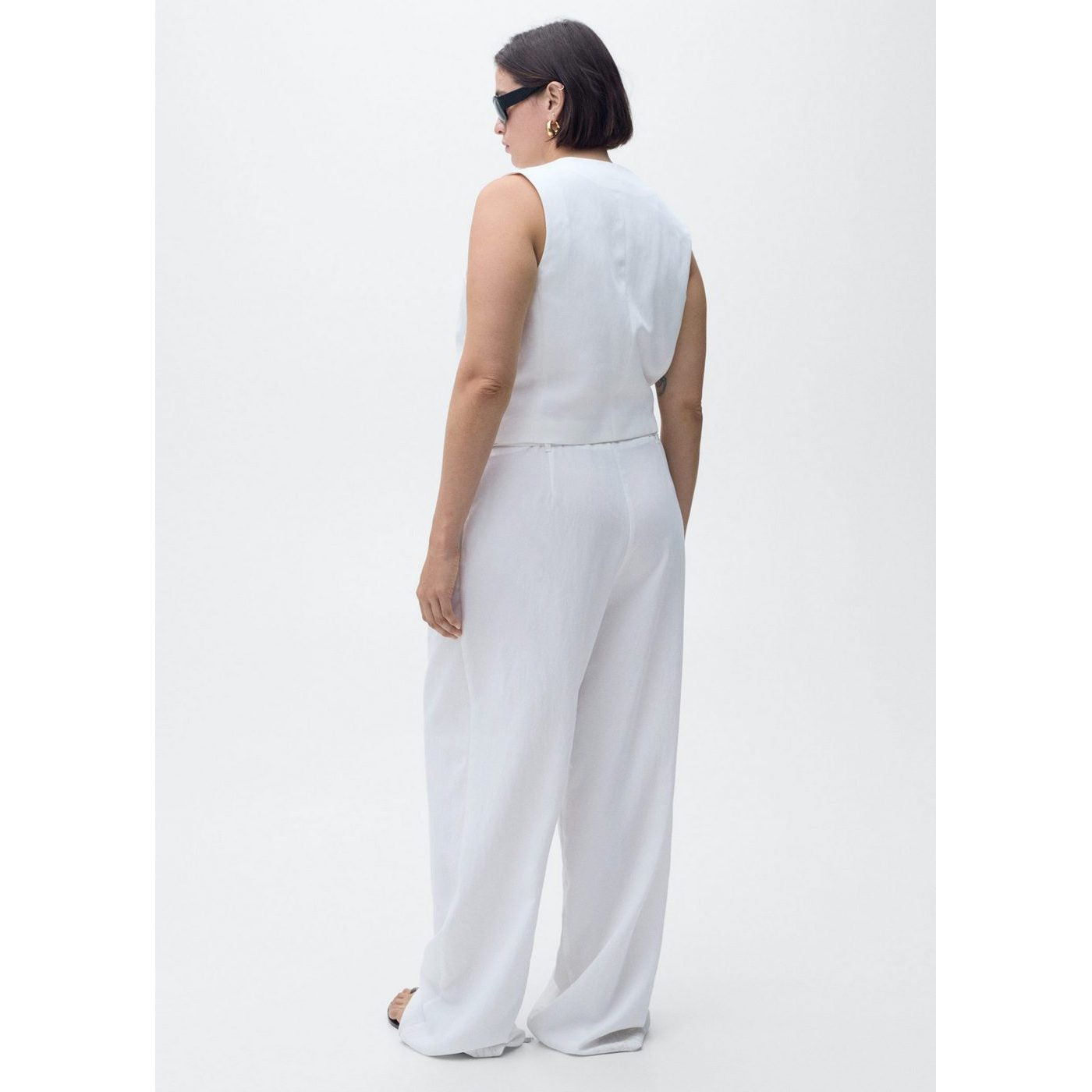 Pantalon De Costume En Lyocell Avec Ceinture À
