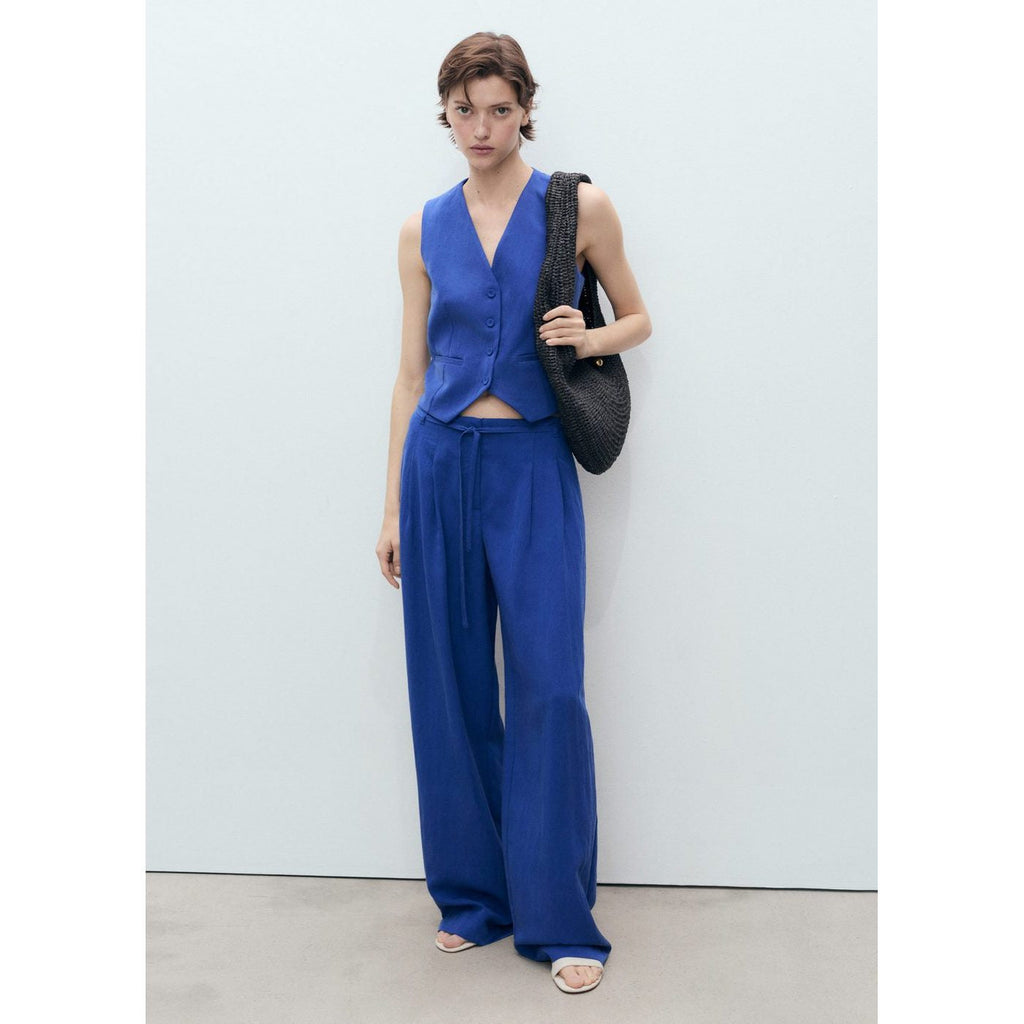 Pantalon De Costume En Lyocell Avec Ceinture À